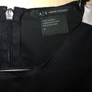Armani Exchange Black and White Dress